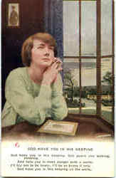 God Have You In His Keeping Religious Postcard Postcard