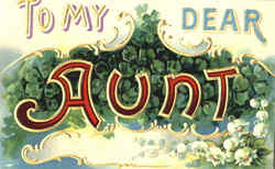 To My Dear Aunt To My Dear... Postcard Postcard