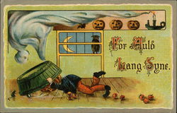 For Auld Lang Syne Halloween Postcard Postcard Postcard