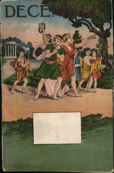 December - Young People in Togas Postcard