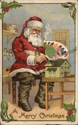 A Merry Christmas Santa Claus Postcard Postcard Postcard