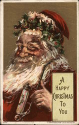 A Happy Christmas to You - Smiling Santa Claus Postcard Postcard Postcard