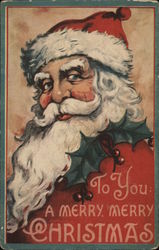 To you a merry, merry christmas - Santa Postcard