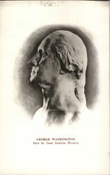 Bust of George Washington by Jean Antonine Houdon Presidents Postcard Postcard Postcard