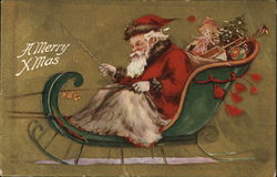 A Merry Christmas Santa Claus Postcard Postcard Postcard