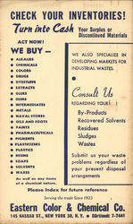 Eastern Color & Chemical Co. Advertising Postcard Postcard