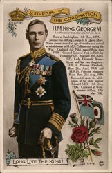 H. M. King George VI Royalty Postcard Postcard Postcard