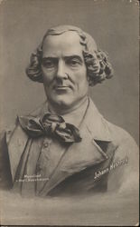 Bust of Johann Nestroy Men Postcard Postcard Postcard