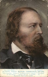 Alfred, First Baron of Tennyson Poems & Poets Postcard Postcard Postcard