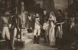 Musee de Versailles - Napoleon Recoit la Reine de Prusse a Tillbit 6 Juillet 1807 Postcard