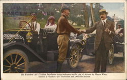 The Flanders "20" Being Welcomed to the City of Atlanta Cars Postcard Postcard Postcard