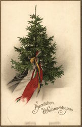 Herzlichen Weihnachtsgrass - Christmas tree Postcard