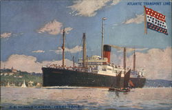 S.S. Minnekahda in the Water Postcard