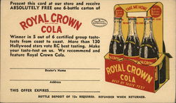 Royal Crown Cola Advertising Postcard Postcard