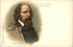 Lord Alfred Tennyson - British Poet Poems & Poets Postcard Postcard Postcard