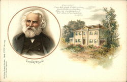 Henry Wadsworth Longfellow - American Poet Poems & Poets Postcard Postcard Postcard