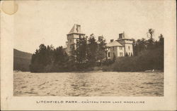 Litchfield Park - Chateau from Lake Madeline Tupper Lake, NY Postcard Postcard Postcard