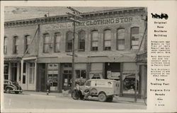 Original Roos Brothers Building Totem Trading Post Postcard