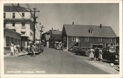 Boothbay Harbor, Maine - street scene Postcard Postcard Postcard