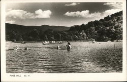 Swimming in the Lake Pine HIll, NJ Postcard Postcard Postcard