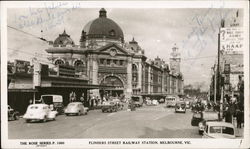 Flinders Street Railway Station, Melbourne, Vic. Postcard