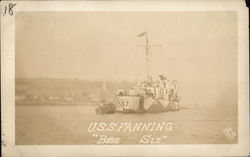 USS Fanning - "Base Six" Ships Postcard Postcard Postcard