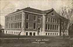 High School - Lemars, Iowa Postcard