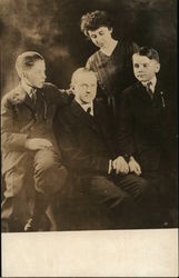 Calvin Coolidge Family Portrait Presidents Postcard Postcard Postcard