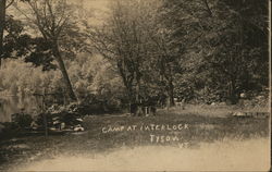 Camp at Interlock, Tyson, VT Vermont Postcard Postcard Postcard