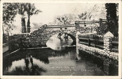 A Hot Water Spring - Warner Hot Springs Postcard