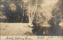 Fishing Hole Succasunna, NJ Postcard Postcard Postcard