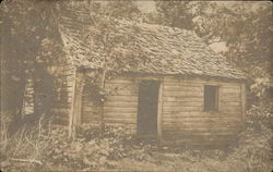 Abandoned Risler School building Postcard