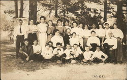 Family Portrait in West Brookfield, Mass Massachusetts Postcard Postcard Postcard