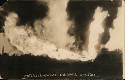 Mithcell-Jones - Oil Well on Fire Postcard