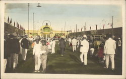 African Americans Walking the Boardwalk - Expo? Black Americana Postcard Postcard Postcard