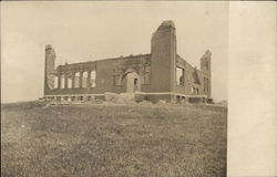 Bombed Out Building Postcard