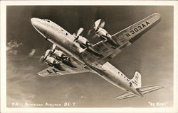 American Airlines DC7 Postcard