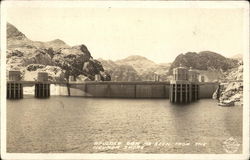 Boulder Dam as Seen From the Nevada Shore Postcard