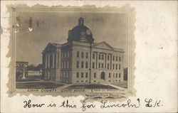 Logan County Court House Postcard