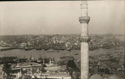 Golden Horn and Galata Postcard