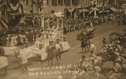 Queen and Maids of Honor - UCV Reunion May 18-11 Postcard