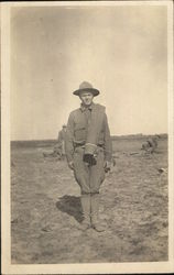 Soldier with Bundle Postcard