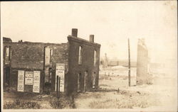 Destroyed Buildings Postcard