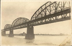 Trestle Bridge over River Postcard