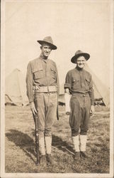 Men in Uniform Postcard