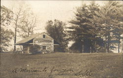 Small Log Cabin Buildings Postcard Postcard Postcard