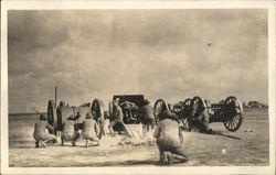 Soldiers on the Battlefield, WWI Postcard