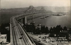 San Francisco-Oakland Bay Bridge From Yerba Buena Island to Oakland California Postcard Postcard Postcard