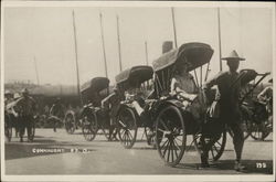 Rickshaws on Connaught Road Hong Kong China Postcard Postcard Postcard