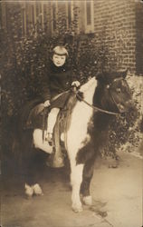 Little Girl on a Horse Postcard